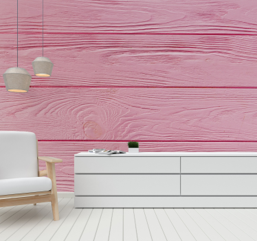 Fotomural textura paneles de madera rosa - TenVinilo