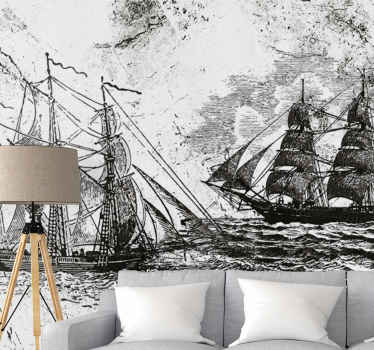 Fotomural vehículo barcos de vela históricos - TenVinilo