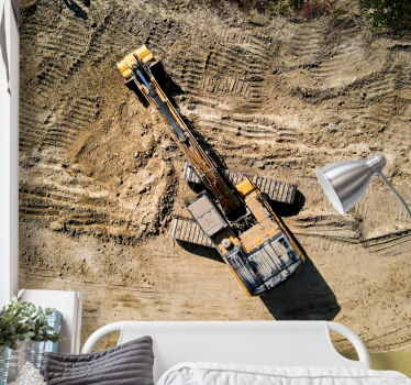 Fotomural vehículo excavadora en acción - TenVinilo