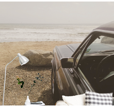 Fotomural vehículo vista de coche clásico - TenVinilo
