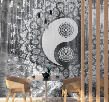 Fotomural zen mandala yin yang - TenVinilo