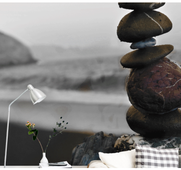 Fotomural zen pilas de piedras equilibradas - TenVinilo