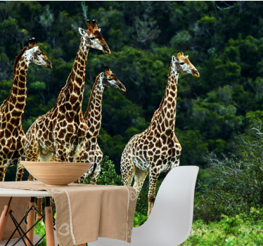 Fotomurales africanos Jirafas de naturaleza original - TenVinilo