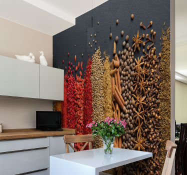 Mural para cocina con especias - TenVinilo