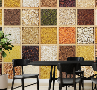 Mural para cocina con legumbres - TenVinilo