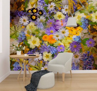 Mural de pared flores colección flores en flor - TenVinilo