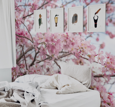 Mural de pared flores delicia de flores de cerezo - TenVinilo