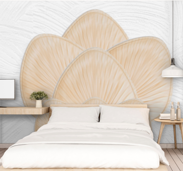 Mural de pared flores diseño pétalos de loto - TenVinilo