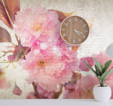 Mural de pared flores flor de cerezo - TenVinilo
