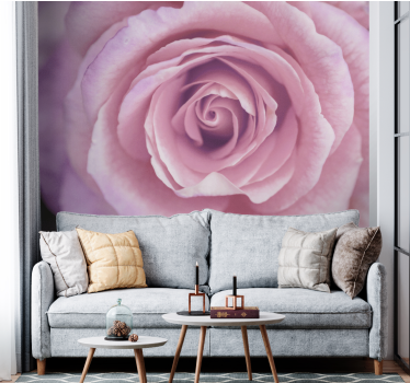 Mural de pared flores flor de rosa rosa - TenVinilo