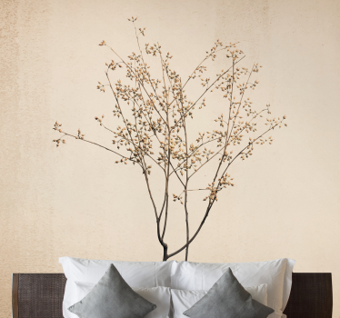 Mural de pared flores rama floral delicada - TenVinilo