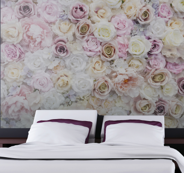 Mural de pared flores ramo floral delicado - TenVinilo