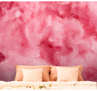 Mural de pared flores textura rosa suave - TenVinilo