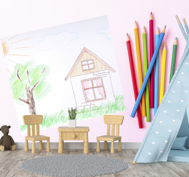 Mural de pared infantil tema de dibujo infantil - TenVinilo