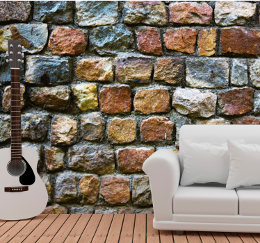 Mural de pared piedra superficie de piedra natural - TenVinilo