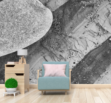 Mural de pared piedra superficie de roca abstracta - TenVinilo
