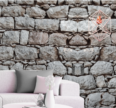 Mural de pared piedra textura de piedra rugosa - TenVinilo