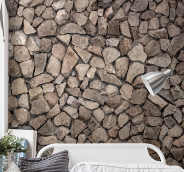Mural de pared piedra textura de roca natural - TenVinilo