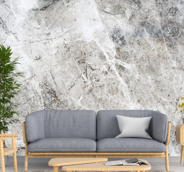 Mural de pared piedra textura efecto mármol - TenVinilo