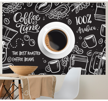 Mural para cocina imagenes de cafe - TenVinilo