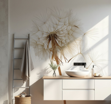 Mural para baño diente de león grande - TenVinilo