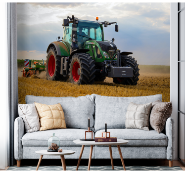 Fotomural vehículos tractor paisaje - TenVinilo