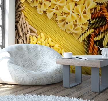 Mural para cocina de pasta variada - TenVinilo