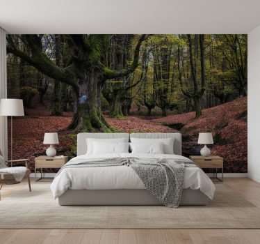 Papel pintado bosque bosque encantado de otoño - TenVinilo