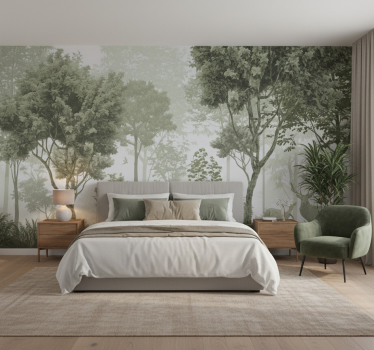 Papel pintado bosque escape a la naturaleza tranquila - TenVinilo