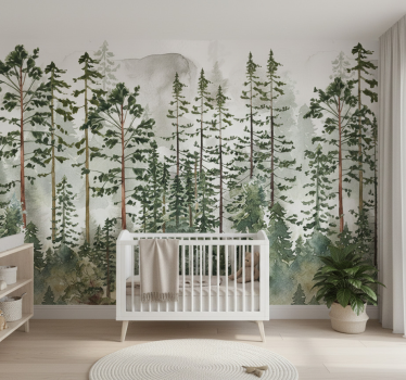 Papel pintado bosque habitación infantil - TenVinilo