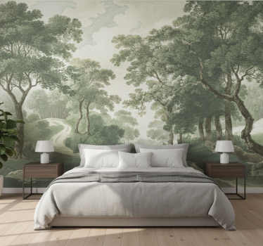 Papel pintado bosque naturaleza clásica atemporal - TenVinilo