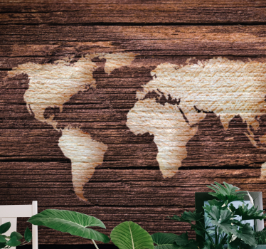 Papel pintado mapamundi textura de mapa mundial - TenVinilo