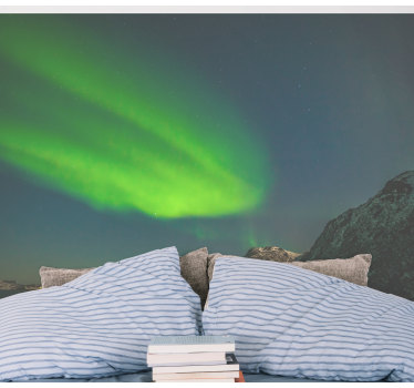Papel pintado naturaleza espectáculo de auroras - TenVinilo