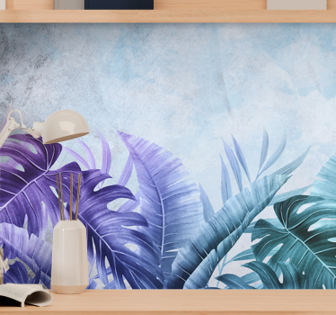 Papel pintado naturaleza hoja tropical - TenVinilo