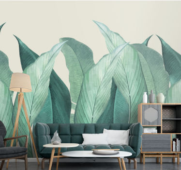 Papel pintado naturaleza motivo de hojas exuberantes - TenVinilo