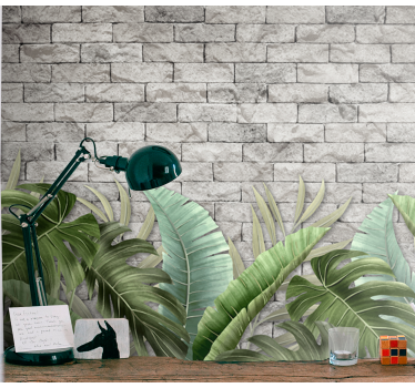 Papel pintado naturaleza verdes tropicales lujosos - TenVinilo