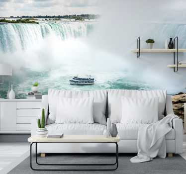 Papel pintado paisaje aventura en las cataratas del niágara - TenVinilo