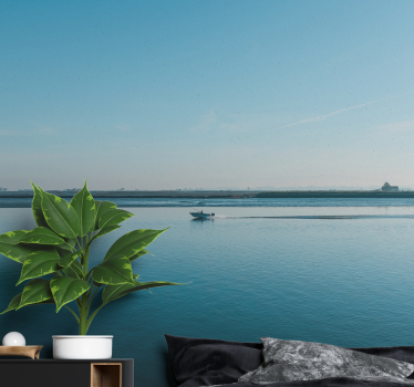 Papel pintado paisaje escena de agua tranquila - TenVinilo