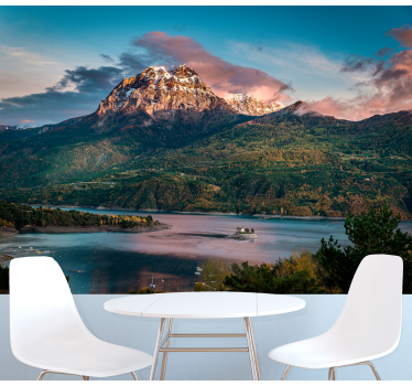 Papel pintado paisaje gran paisaje alpino - TenVinilo