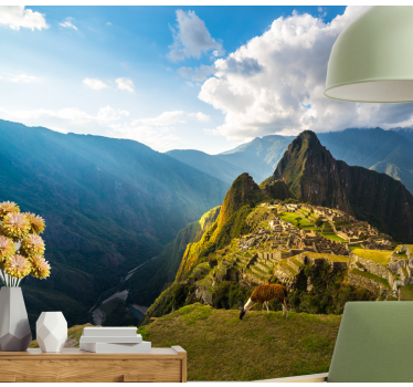 Papel pintado paisaje machu picchu panorama - TenVinilo