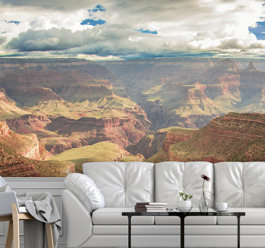 Papel pintado paisaje majestuosa vista del cañón - TenVinilo