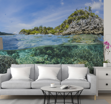 Papel pintado paisaje marino submarino - TenVinilo