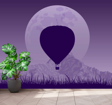 Papel pintado paisaje paseos en globo aerostático - TenVinilo