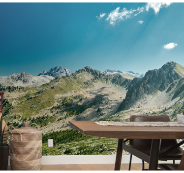 Papel pintado paisaje vista de la gran cordillera - TenVinilo