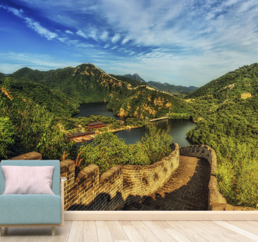 Papel pintado paisaje vista de la gran muralla - TenVinilo