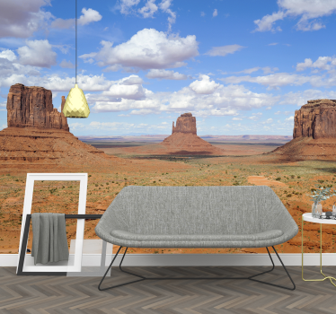 Papel pintado paisaje vista de los monolitos del desierto - TenVinilo