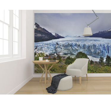 Papel pintado paisaje vista de paisaje glacial - TenVinilo
