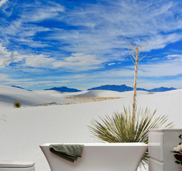 Papel pintado paisaje vista del desierto - TenVinilo