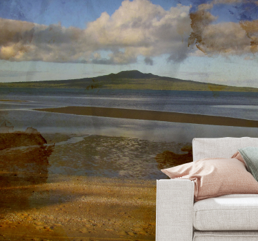 Papel pintado paisaje vista serena del mar - TenVinilo