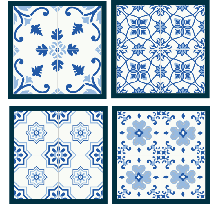 Posavasos azulejo Arabesque Tile Set - TenVinilo